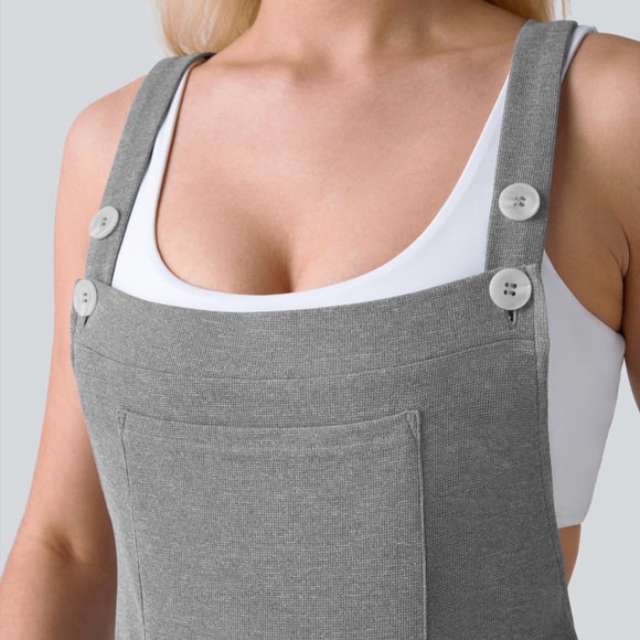 NWT Halara Pockets Waffle Casual Jogger Overalls - Picture 4 of 8